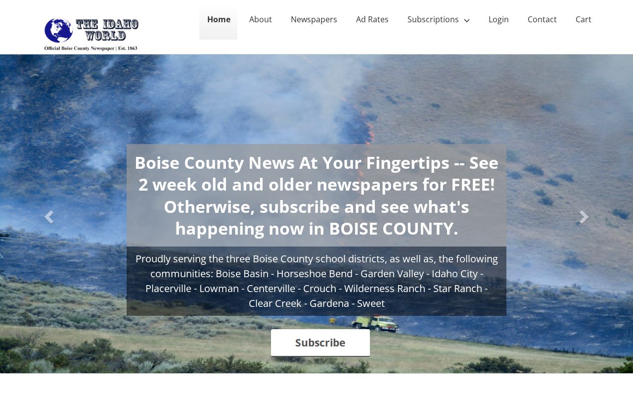 The Idaho World local news source for Boise County arrest and court coverage